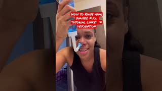 Sinus Rinse tutorial - go watch the full video linked on the description!!!