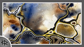 Arrtx Acrylic Markers over Watercolor - Fun & Relaxing Painting! 256
