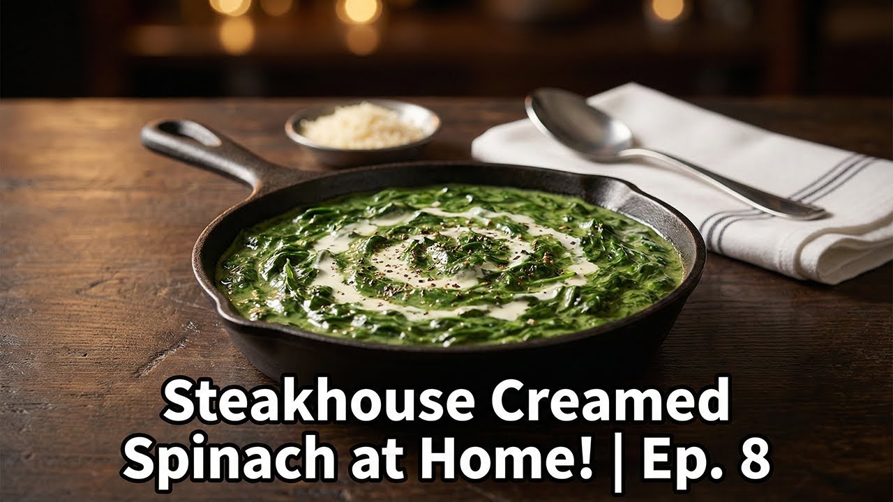 Steakhouse Creamed Spinach at Home!