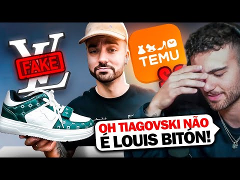 WINDOH REAGE A 'COMPREI PRODUTOS LOUIS VUITTON NA TEMU' DE TIAGOVSKI!