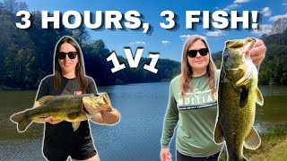 1v1 Bass Tournament- 3 BIGGEST Fish Wins!