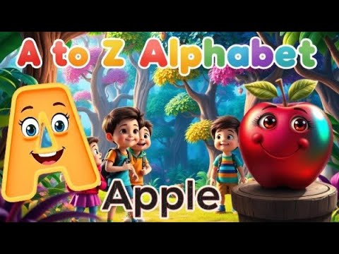 A to Z Alphabet Flashcards | Learn ABC with Pictures for Preschool & Kindergarten