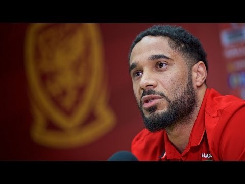 WALES V SERBIA PRESS CONFERENCE: Ashley Williams