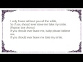 John Pizzarelli - Take My Smile Lyrics