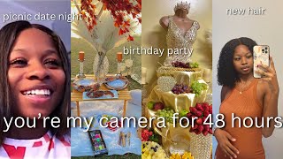 pov: you’re my camera for 48 hours…again | picnic date with…, new hair & more