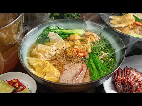 Chỉ cần chú ý điều này bạn sẽ nấu Mì Hoành Thành ngon y như tiệm | Wonton noodle soup