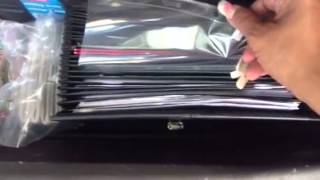 Events on the go, organized in the back of my van.