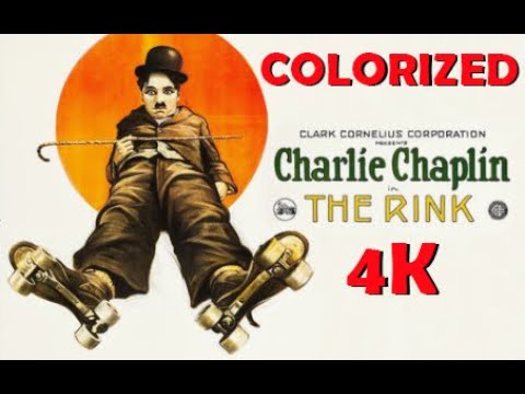Charlie Chaplin. The Rink. 1916. Colorized. 4K restored.