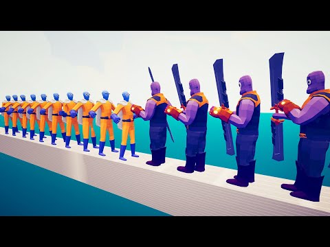 WATER NARROW BRIDGE 10x VS 10x MELEE TOURNAMENT - TABS Totally Accurate Battle Simulator