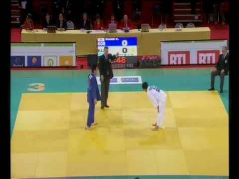 JUDO 2009 Tournois de Paris: Ki-Chun Wang 왕기춘 (KOR) - Kuryumbayev (KAZ)