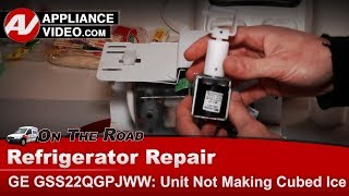 GE Refrigerator Repair - Not Making Cubed Ice - Service Solenoid kit