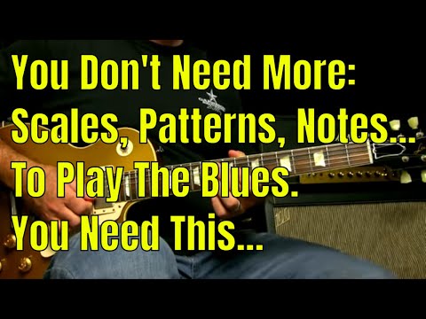 You Don't Need More Scales Or Patterns For Blues Soloing - (4 Note Solo, Rhythm, Timing, Variety)