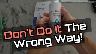 LG LT1000P Water Filter Replacement Guide - Install Tighten Flush and Reset
