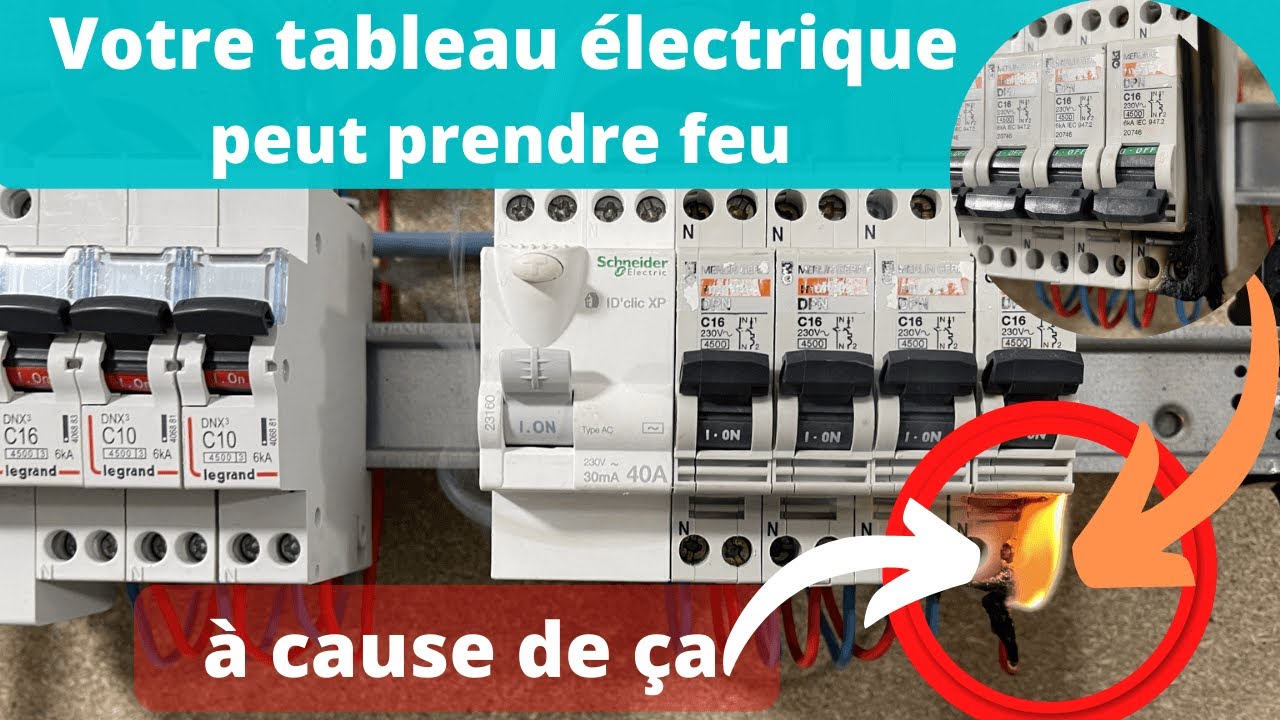 Miniature : Un tableau électrique qui prend feu — les risques électriques concrets à domicile