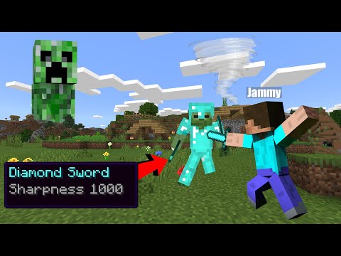 MINECRAFT BUT MOBS ARE *OVERPOWERED* TO THE MAX MINECRAFT WITH JAMMY