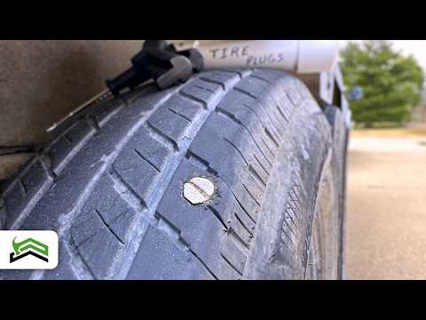 Never Fear Flat Tires Again: Easy Tire Repair for Screw/Nail Punctures