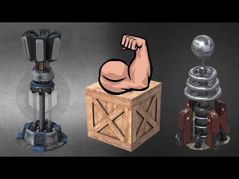 Red Alert 2: [YR] - Prism Tower & Tesla Coil + FirePower Crate