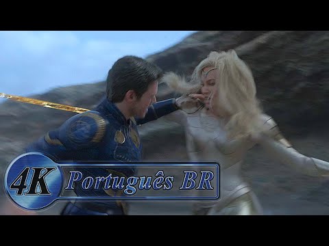 Ikaris vs. Eternals Fight Scene [Final Battle] [Portuguese Dubbed] | Eternals