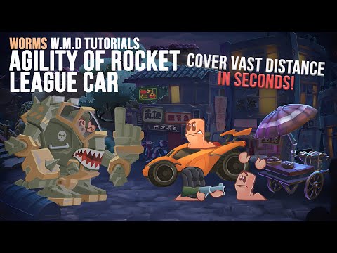 Agility of Rocket League Car🏎️| Tips, Tricks & Tactics🧭| Worms WMD Tutorials🎥