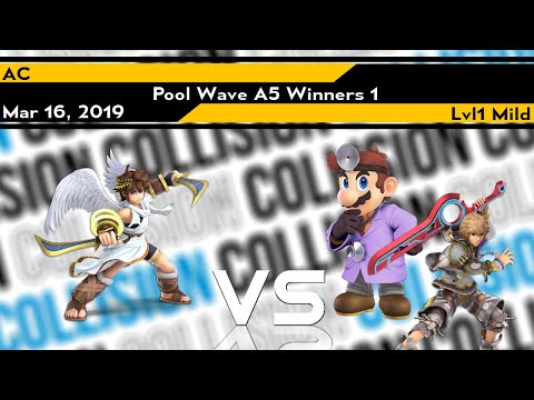 [Smash Ultimate] Collision 2019 (Singles Pools) - AC (Pit) vs Lvl1 Mild (Doctor Mario, Shulk)