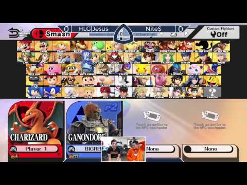 Sm4sh@Mines 41 - HLG|Jesus (Charizard) Vs. Nite$ (Diddy Kong, Sheik) - Winners Semifinals