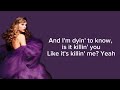 TAYLOR SWIFT The Story Of Us Taylor S Version Lyrics
