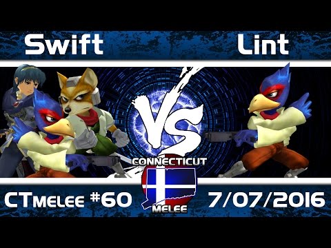 CTmelee #60 - Swift (Fox, Falco, Marth) vs. Lint (Falco) - Loser Semfinal SSBM Tournament