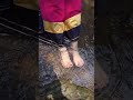 REKHA FEET IN WATER