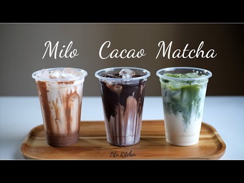 Công thức làm Milo, Cacao, Trà Xanh mát lạnh kiểu Thái Lan
