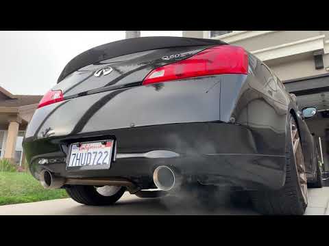INFINITI G37/Q60 COUPE AXLE BACK EXHAUST MUFFLERS | **SOUNDS INSANE**