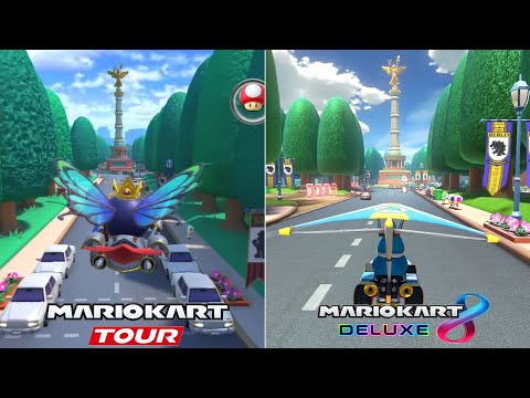 Evolution Of Tour Berlin Byways Course In Mario Kart Games [2021-2023]
