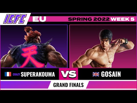 Superakouma (Akuma) vs. Gosain (Law) Grand Finals - ICFC EU Tekken 7 Spring 2022 Week 5