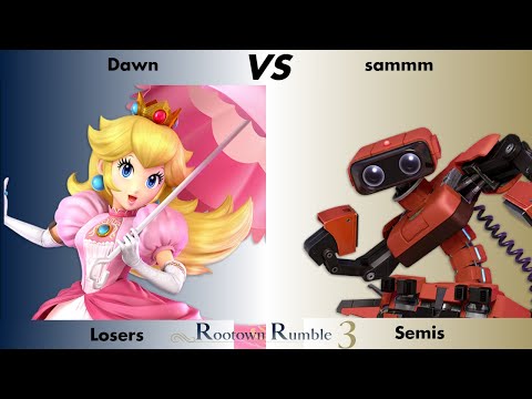 Dawn (Peach) VS sammm (ROB) | Rootown Rumble 3 | Losers Semis