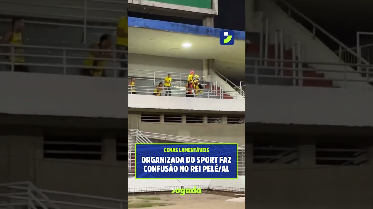 Imagem da notícia Torcida organizada do Sport faz confusão no Rei Pelé; CRB emite nota de repúdio