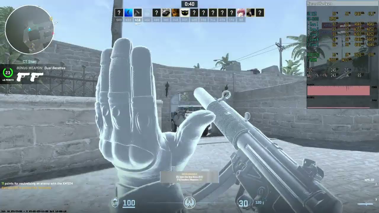 Prestanda i spel — Core Ultra 5 225F + RTX 5060