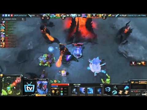 Highlight NaVi vs Elite Wolves WePlay Dota 2 Lan Final. Navi vs EW We Play  Game 1