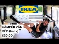 SUPER SIMPLE IKEA CAMPERVAN BED HACK DIY Budget Van Build
