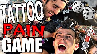 TATTOO PAIN GAME! (ft. The Janoskians! )