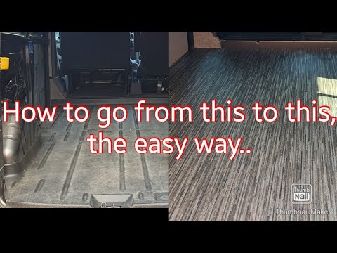 Making a plywood floor and covering with vinyl in a Ford Transit Custom