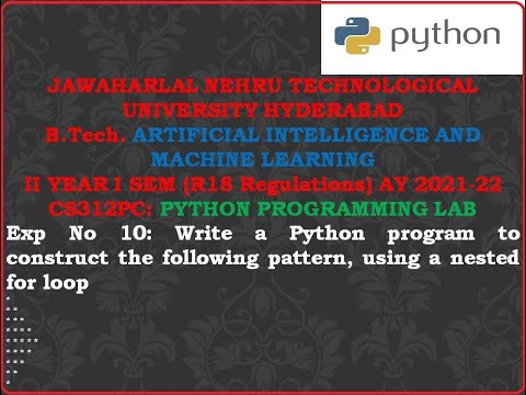 Python Programming Lab Exp 10