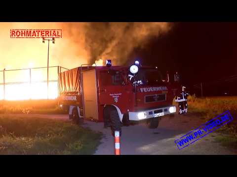 Wiesloch: Großbrand auf AVR-Wertstoffhof - Rohmaterial