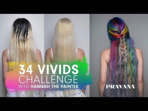 PRAVANA 34 VIVIDS Challenge with Hannah the Painter