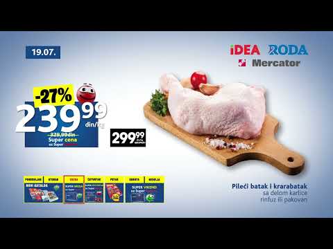 IDEA RODA MERCATOR I Super sreda uz Super Karticu važi 19.07.2023.