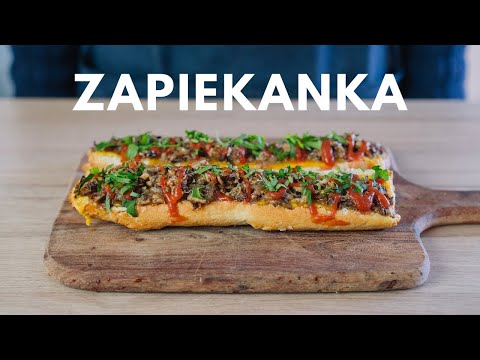 How To Make ZAPIEKANKA (Easy Polish OPEN FACED SANDWICH Recipe) - ASMR