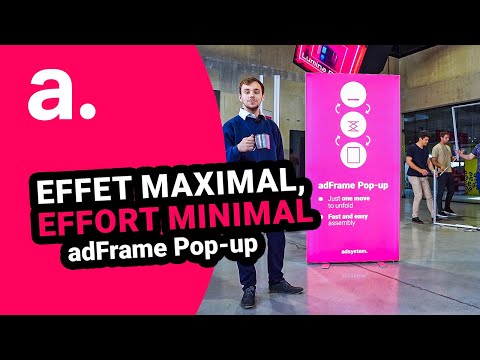 adFrame Pop-up : lightbox LED compact, lumineux, efficace