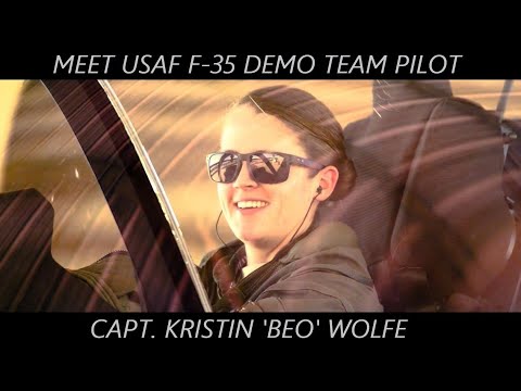 MEET USAF F-35 DEMO TEAM PILOT - CAPT. KRISTIN 'BEO' WOLFE