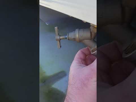 Static caravan winter drain down valve