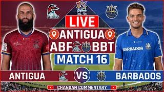 Antigua and Barbuda Falcons vs Barbados Tridents Live Score | ABF vs BBT Live Audio Commentary