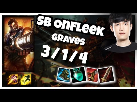 SB OnFleek Graves JUNGLE (3/1/4) vs Lillia Gameplay Replay - Patch 10.22