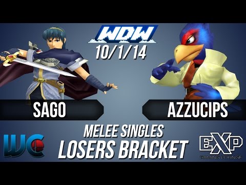 WDW 10/1/14 - Sago (Marth) vs. Azzucips (Falco) Melee Losers Bracket